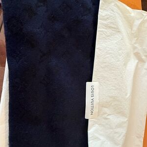 Louis Vuitton Navy Blue Scarf